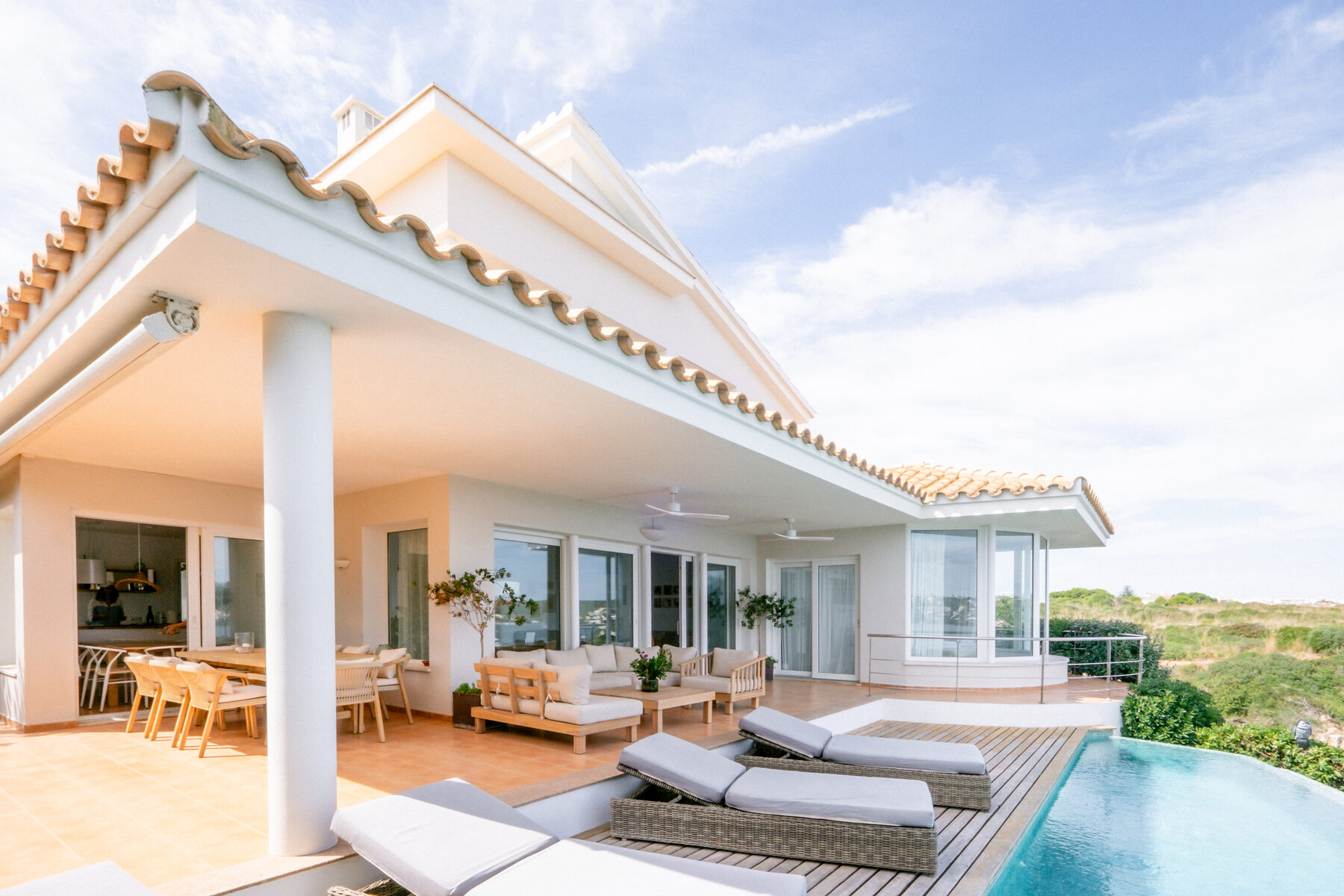 La casa desde el jardín